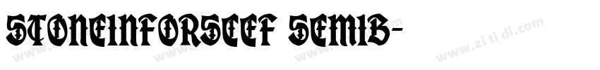 StoneInforSCEF SemiB字体转换